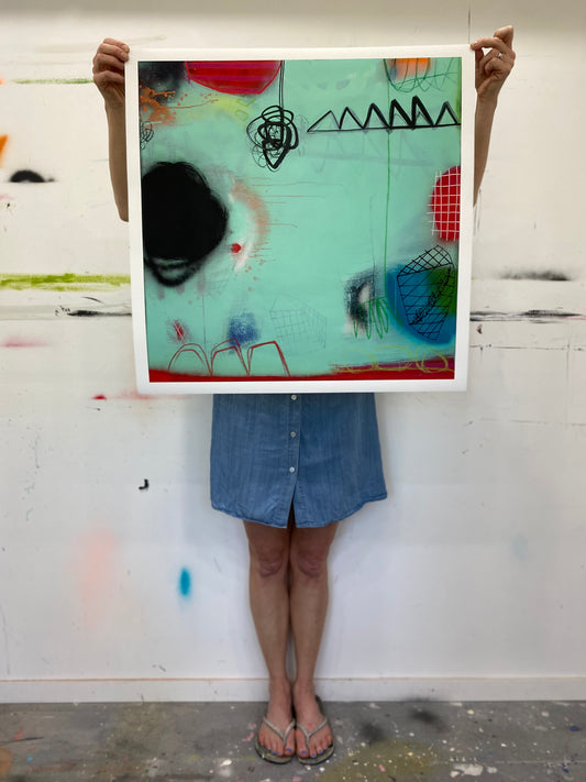 It was her First Time Trying Mint Cotton Candy and it was Momentous